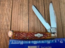 Schatt and Morgan Premier Series Mini Trapper Golden Root Jigged Bone 
