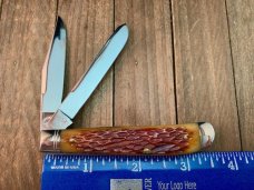 Schatt and Morgan Premier Series Mini Trapper Golden Root Jigged Bone 