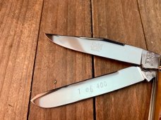 Schatt and Morgan Premier Series Mini Trapper Golden Root Jigged Bone 