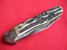 Older German HUBERTUS Pen Blade Release Leverlock Knife