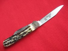 Older German HUBERTUS Pen Blade Release Leverlock Knife