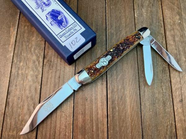 Schatt and Morgan Premier Series Split Back Spring Whittler Golden Root Jigged Bone 2006