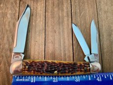 Schatt and Morgan Premier Series Split Back Spring Whittler Golden Root Jigged Bone 2006