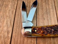 Schatt and Morgan Premier Series Split Back Spring Whittler Golden Root Jigged Bone 2006