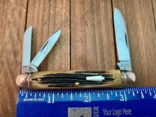 Schatt and Morgan Small 3 Blade Whittler Winterbottom Bone 1993