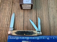 Schatt and Morgan Small 3 Blade Whittler Winterbottom Bone 1993