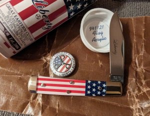 GEC 941121 Flag Acrylic - 3.25" closed. Wonderful piece!