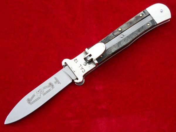7-3/4" Hubertus "Springer" leverlock Shell-Puller automatic knife (68.111.WH.11) "Big Horn" edition 7-3/4" Hubertus "Springer" leverlock Shell-Puller automatic knife (68.111.WH.11) "Big Horn" edition