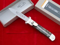  7-3/4" Hubertus "Springer" leverlock Shell-Puller automatic knife (68.111.WH.11) "Big Horn" edition