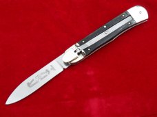 New 7-3/4" Hubertus "Springer" leverlock auto (68.111.WH.11)Big Horn Edition Rams Horn