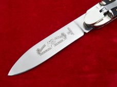 New 7-3/4" Hubertus "Springer" leverlock auto (68.111.WH.11)Big Horn Edition Rams Horn