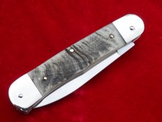 New 7-3/4" Hubertus "Springer" leverlock auto (68.111.WH.11)Big Horn Edition Rams Horn II
