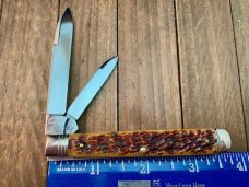 Schatt and Morgan Premier Series Horticultural Knife Golden Root Jigged Bone 2005