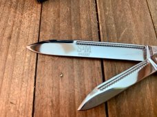 Schatt and Morgan Premier Series Horticultural Knife Golden Root Jigged Bone 2005