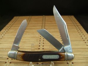 SCHRADE OLD TIMER 858 LUMBERJACK RARE VINTAGE USA MADE OLDER HIGH CARBON STEEL FOLDING POCKET KNIFE