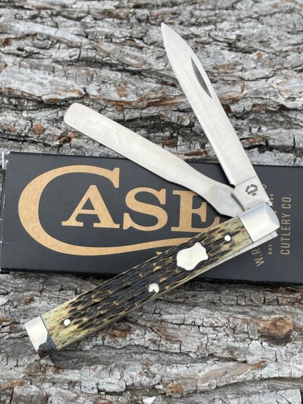 CASE XX ** BROTHERS ANTIQUE GREEN ATS 34  DOCTORS KNIFE