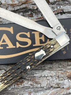 CASE XX ** BROTHERS ANTIQUE GREEN ATS 34  DOCTORS KNIFE