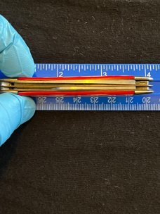Vintage CAMCO Camillus Fancy Red White Sparkle Jack Knife 