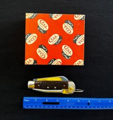 Vintage Case Riggers Knife Marlin Spike Red Jigged 6246R With Pumpkin Box