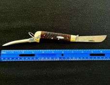 Vintage Case Riggers Knife Marlin Spike Red Jigged 6246R With Pumpkin Box