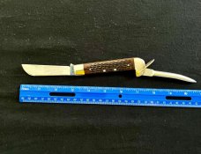 Vintage Case Riggers Knife Marlin Spike Red Jigged 6246R With Pumpkin Box