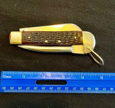Vintage Case Riggers Knife Marlin Spike Red Jigged 6246R With Pumpkin Box