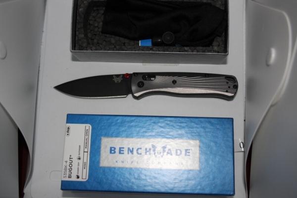Benchmade Bugout 535-4 Knife Aluminum scales NIB M390 steel