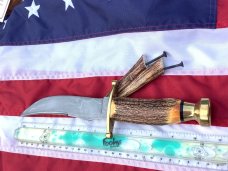 Case xx Kodiak BIG HUNTER W/ Damascus Blade & Stag Handles -NOS & M/NM