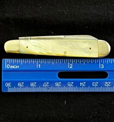 Vintage Robeson Shuredge Mother Of Pearl Swell End English Jack Knife 