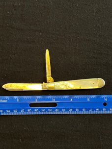 Vintage Robeson Shuredge Mother Of Pearl Swell End English Jack Knife 