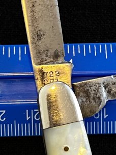 Vintage Robeson Shuredge Mother Of Pearl Swell End English Jack Knife 