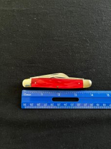 Vintage Queen Steel Red Ice R14 Stockman Jack Knife Mint
