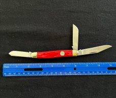Vintage Queen Steel Red Ice R14 Stockman Jack Knife Mint