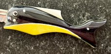 Nice Miniature Russian Prison Knife (RPK) Switchblade, Whale Shape Handle, Unused 
