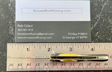 Nice Miniature Russian Prison Knife (RPK) Switchblade, Whale Shape Handle, Unused 