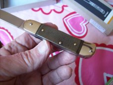 Hubertus Knife Solingen, Germany Small 08 Exotic Rare Green Micarta 5 3/4 " Open Lilyput NIB