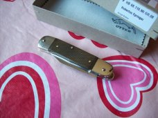 Hubertus Knife Solingen, Germany Small 08 Exotic Rare Green Micarta 5 3/4 " Open Lilyput NIB