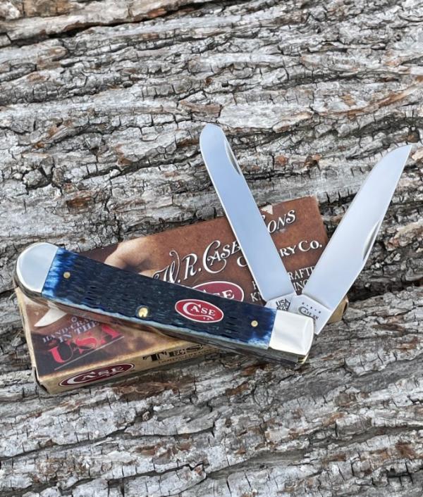 CASE XX ** 2010 NAVY BLUE JIG BONE RED SHIELD TRAPPER CASE XX ** 2010 NAVY BLUE JIG BONE RED SHIELD TRAPPER