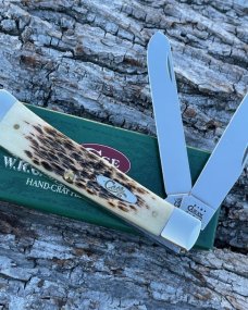 CASE XX ** 2001 BURNT ANTIQUE BONE TRAPPER