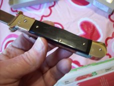 Hubertus Knife Shellpuller Patronenzieher Solingen Large Size 11 Exotic Black Ebonywood UNUSED NIB.