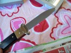 Hubertus Knife Shellpuller Patronenzieher Solingen Large Size 11 Exotic Black Ebonywood UNUSED NIB.