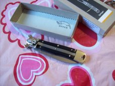 Hubertus Knife Shellpuller Patronenzieher Solingen Large Size 11 Exotic Black Ebonywood UNUSED NIB.