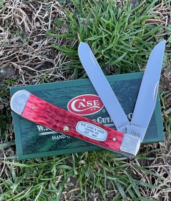 CASE XX ** SFO 2008 RED BONE PEARL SHIELD SCROLLED & NUMBERED TRAPPER CASE XX ** SFO 2008 RED BONE PEARL SHIELD SCROLLED & NUMBERED TRAPPER