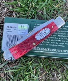 CASE XX ** SFO 2008 RED BONE PEARL SHIELD SCROLLED & NUMBERED TRAPPER