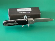 AGA Campolin Baron Elite Stonewashed Black G10 Scales (New)