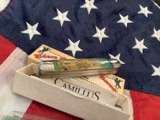 Vintage Camillus 2 Blade Large Cigar Knife w/ Riders of the Silver Screen Handles -Red Ryder -NOS