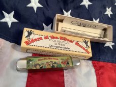 Vintage Camillus 2 Blade Large Cigar Knife w/ Riders of the Silver Screen Handles -Red Ryder -NOS