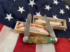 Vintage Camillus 2 Blade Large Cigar Knife w/ Riders of the Silver Screen Handles -Red Ryder -NOS