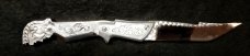Gladiator switchblade knife all metal handles 