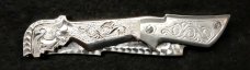Gladiator switchblade knife all metal handles 